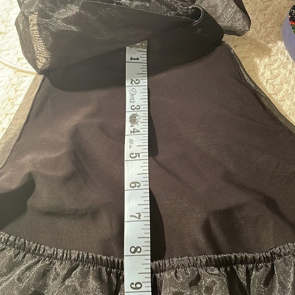 Thirty Thirty LA Black Sheer Lined Poly Sheer Halter Bodysuit Size S - Picture 11 of 11